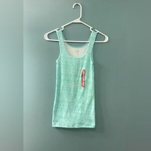 NWT … BCG “Size: XS” Green Geo Dot Tank Top